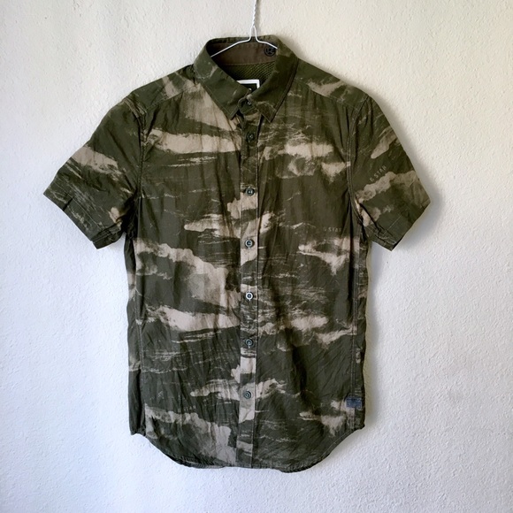 camo raw shirt